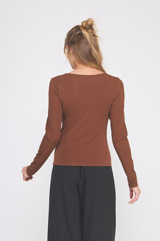 Ellie Soft Top with Hardware Detail