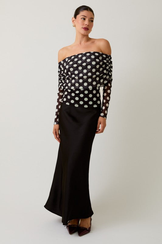 Betina Bias Satin Skirt