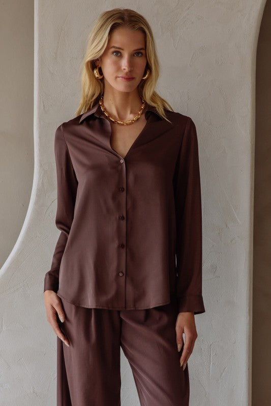 Shelly Satin Blouse