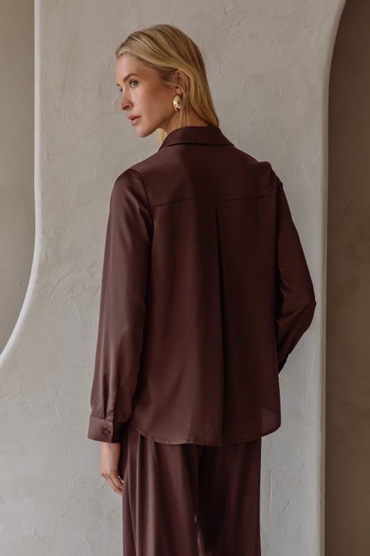 Shelly Satin Blouse