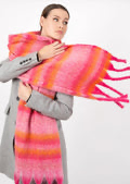 Horizontal Multi Color Woven Scarf