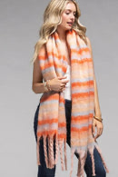 Horizontal Multi Color Woven Scarf