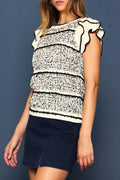 Ruby Ruffle Sweater