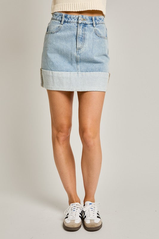 Perfect Cuff Mini Skirt