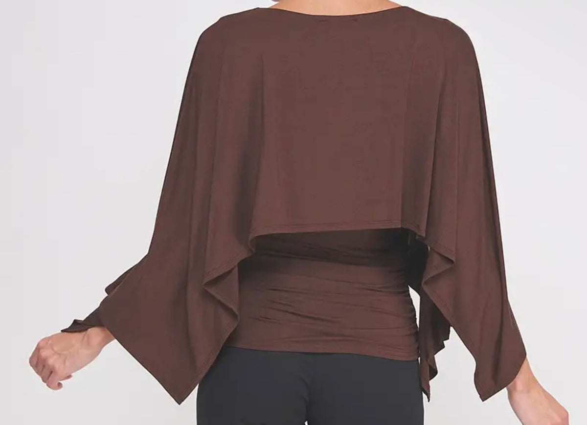 Cocoa Kiss Shawl Top
