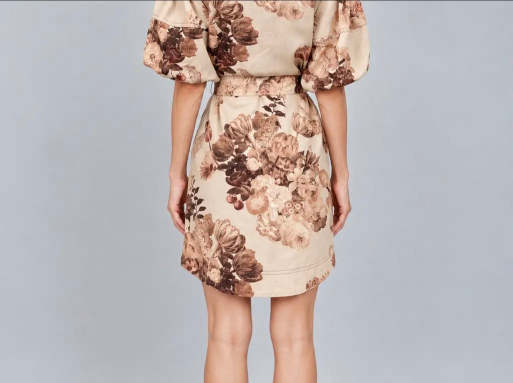 Botanical Denim Dress