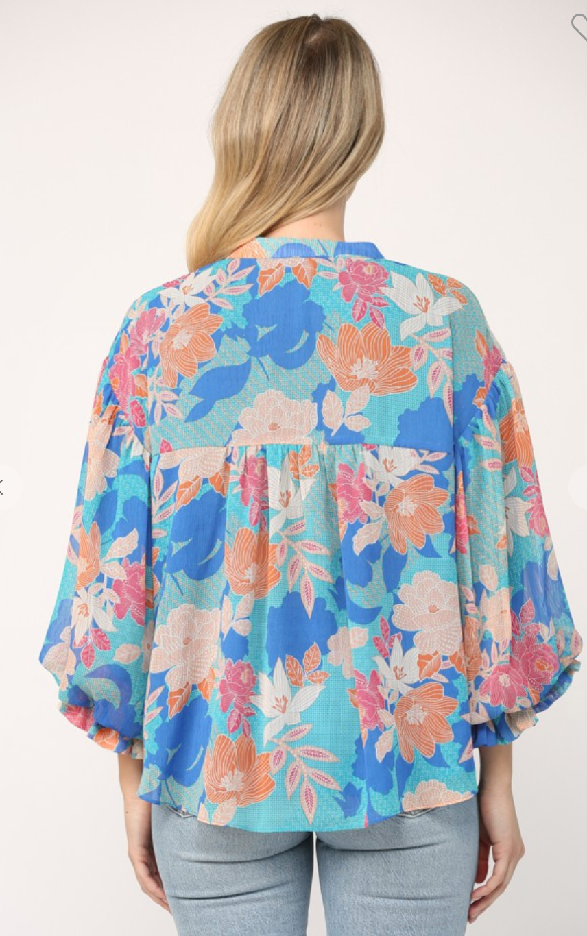 Farah Floral Top