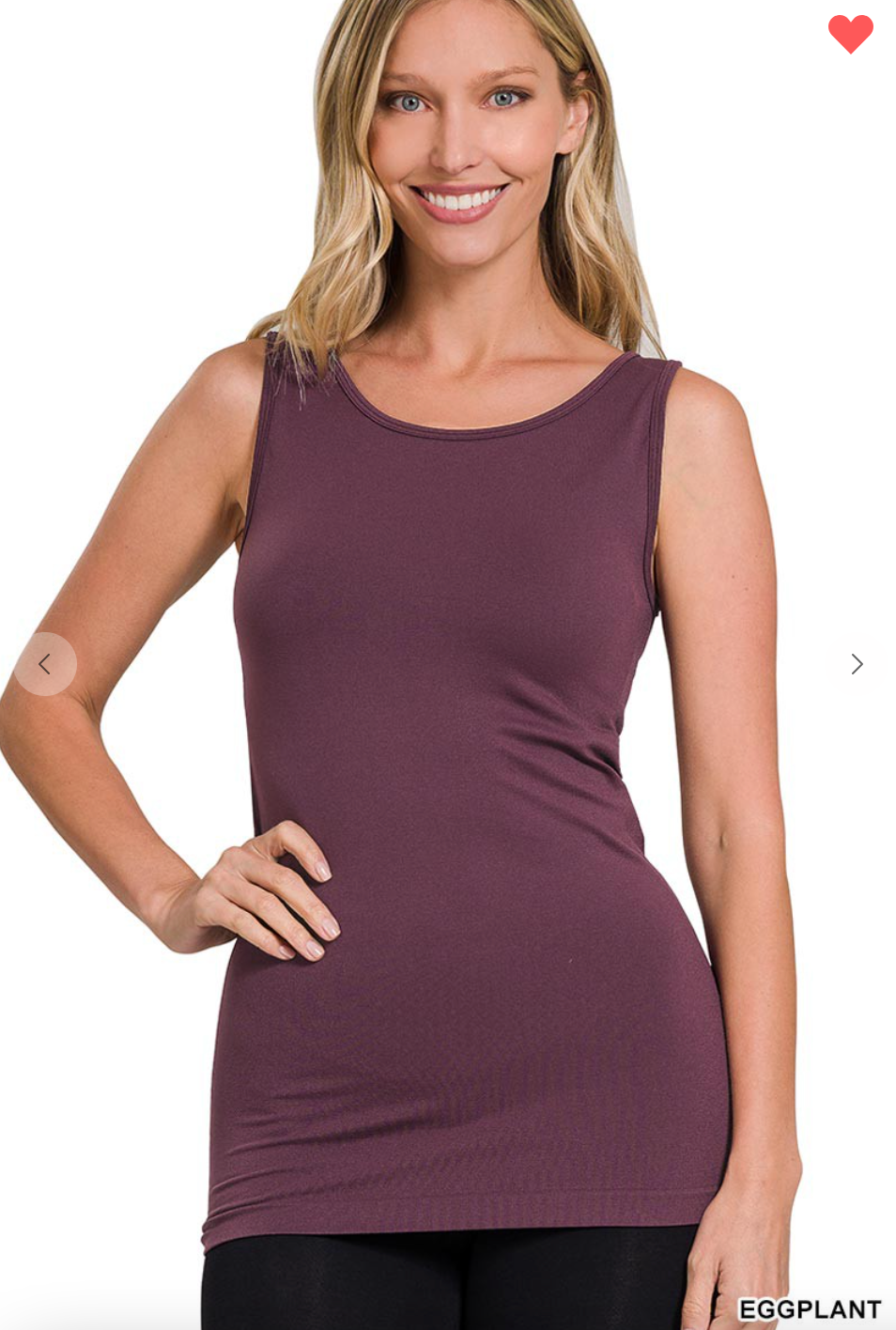 Sherri Scoop Neck Seamless Tank