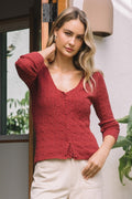 Sienna Pointelle Top