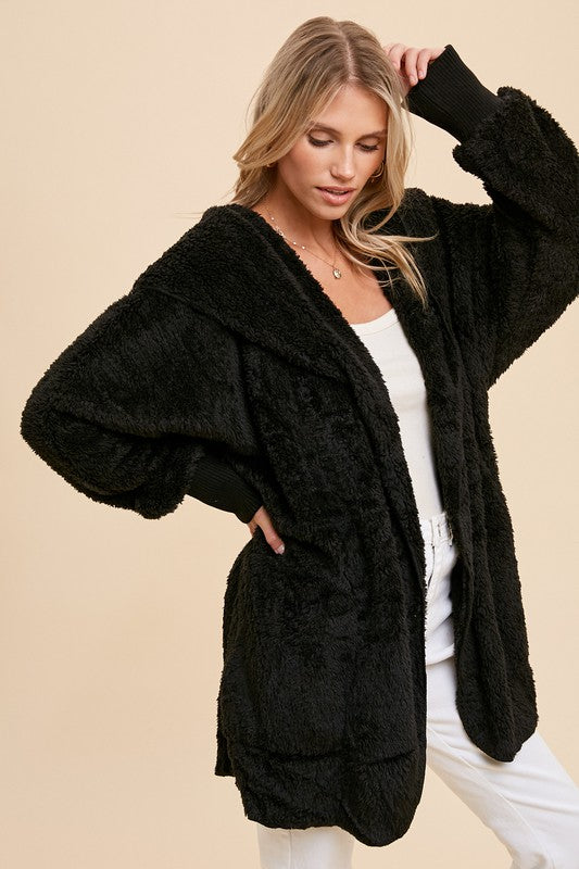 So Soft Plush Hooded Jacket
