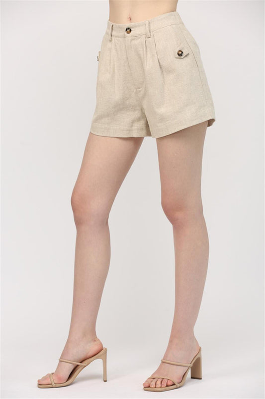 Tabitha Linen Blend Short