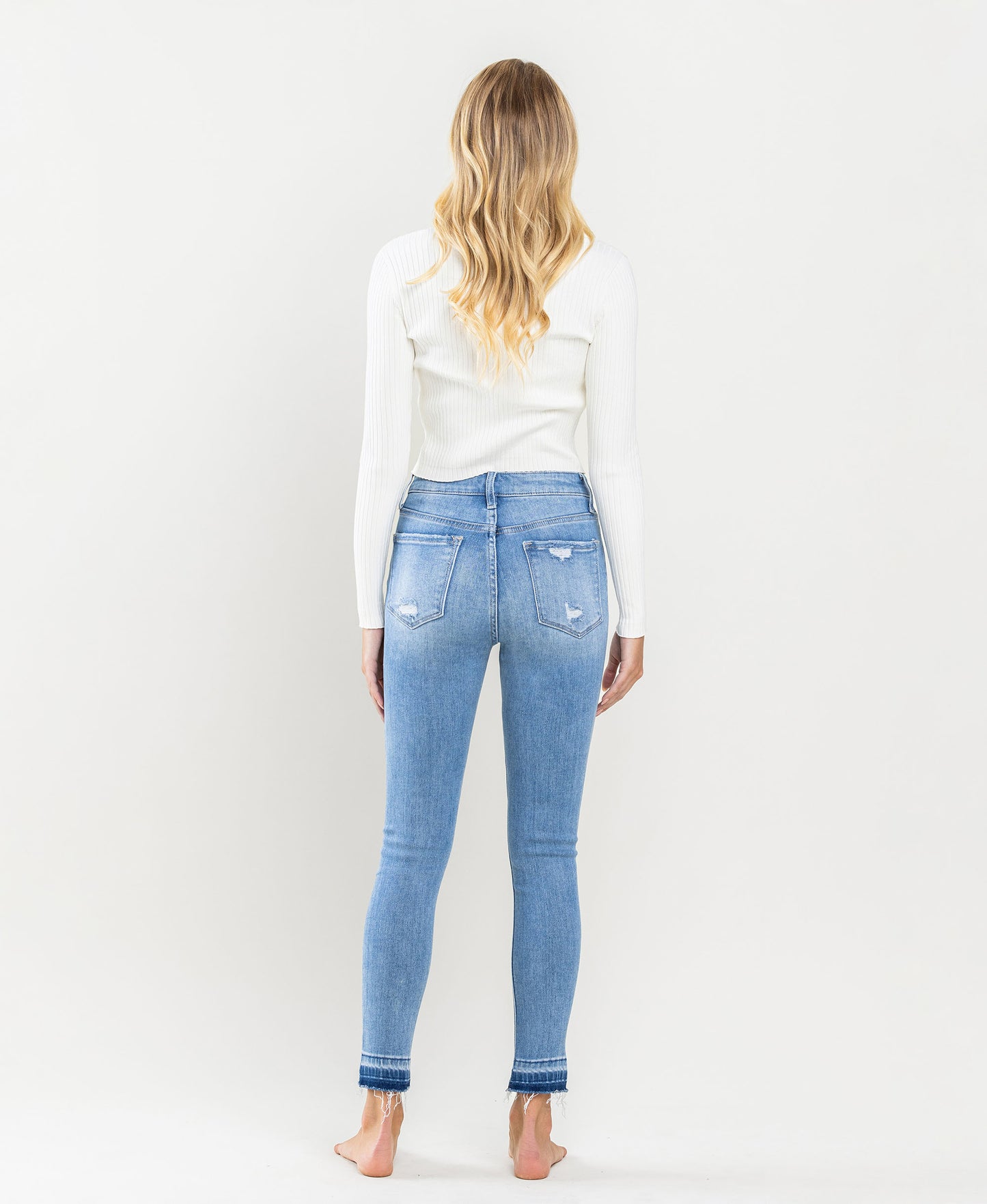 Haylie Cropped High Rise Skinny by Vervet