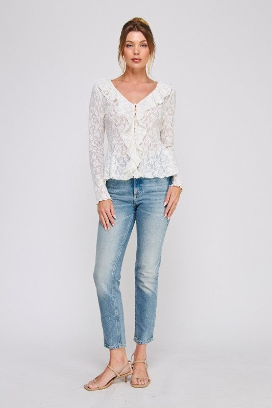 Jackie Jacquard Blouse