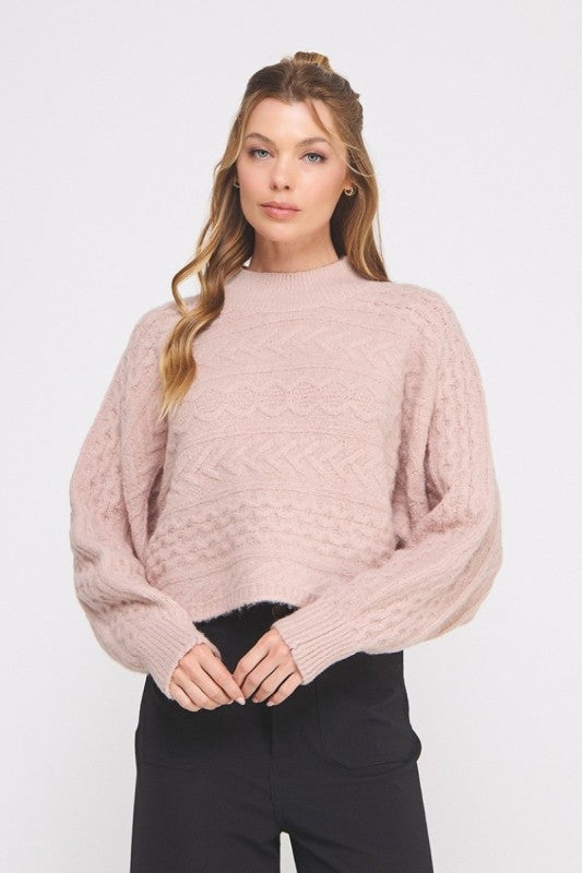 Marla Cable Cropped Sweater
