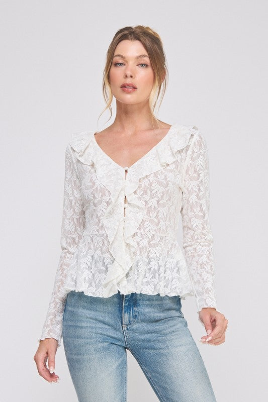 Jackie Jacquard Blouse
