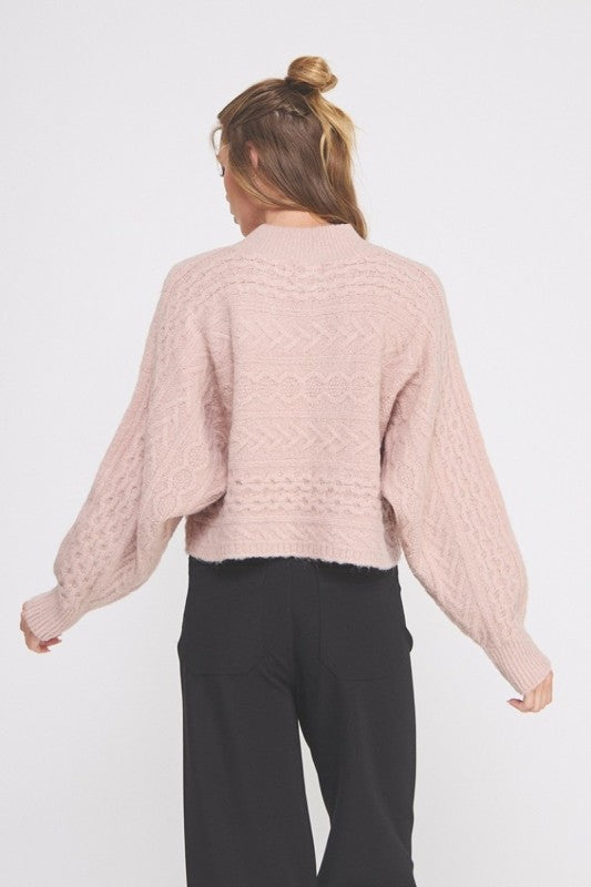 Marla Cable Cropped Sweater