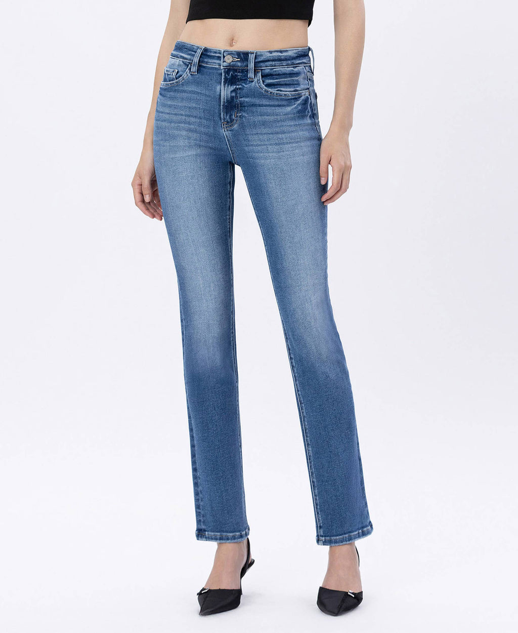 Loti HR Slim Straight Jeans