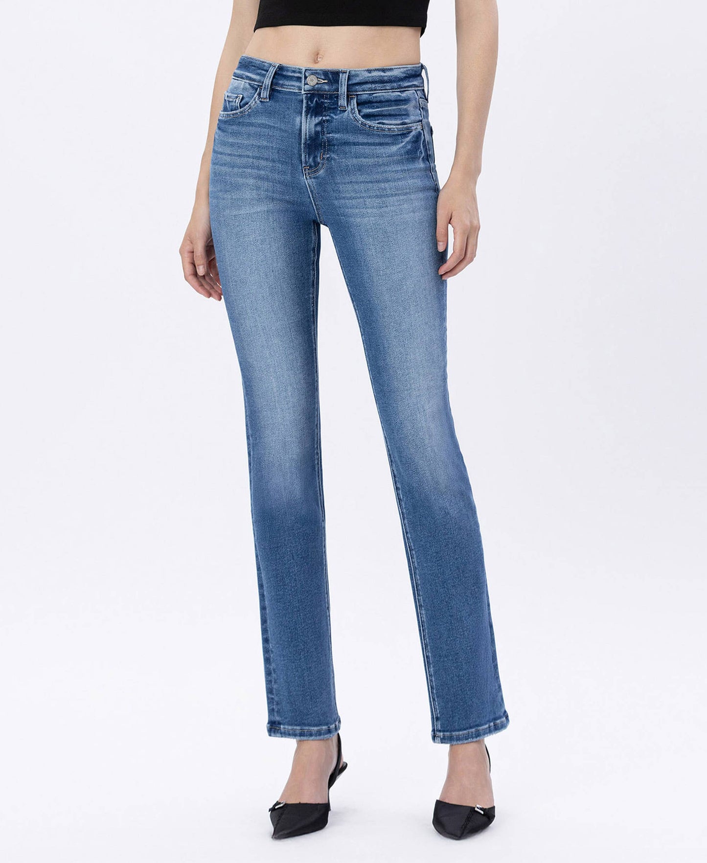 Loti HR Slim Straight Jeans