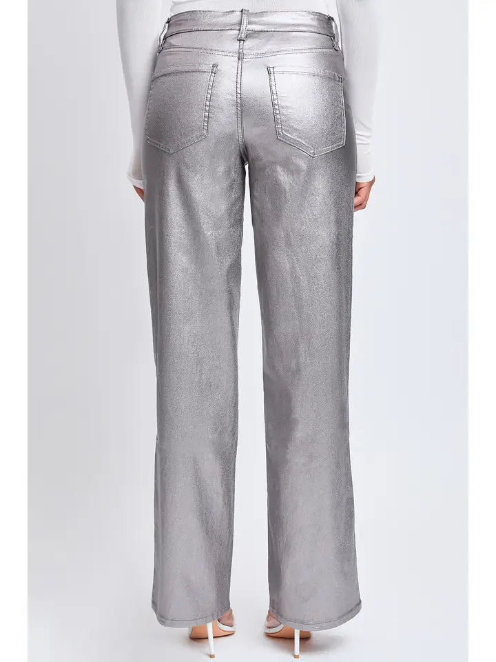 Maura Metallic Straight Leg Pants