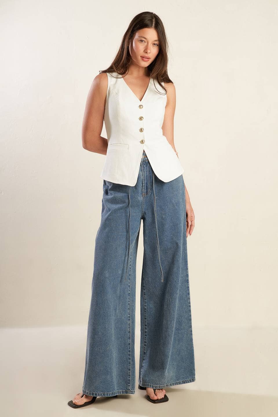 Harlow Woven Vest