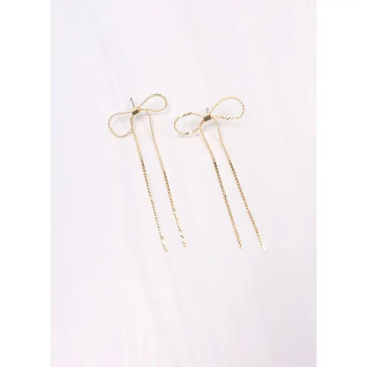 Beila Bow Earring Gold