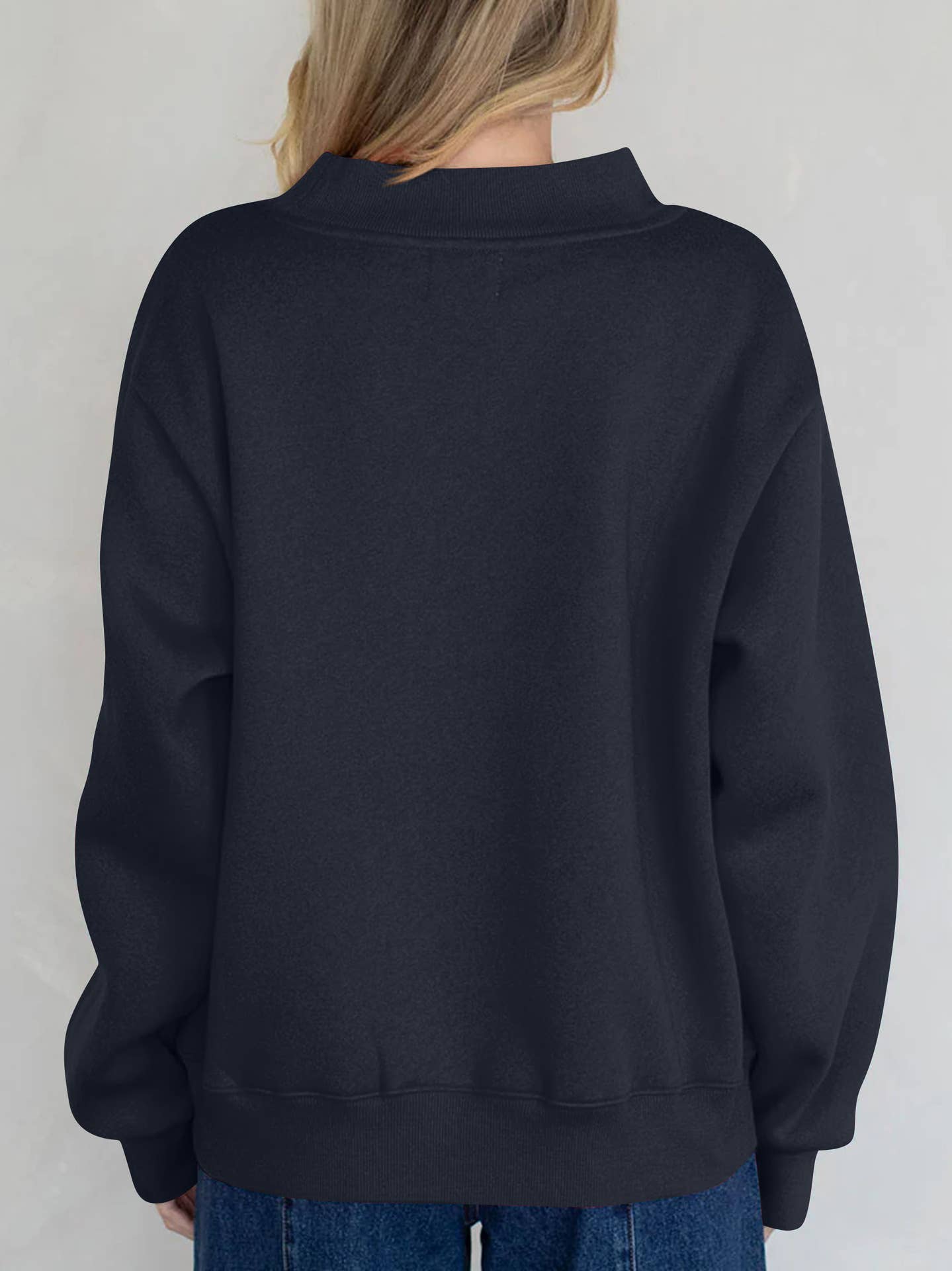 Ready in Red Fleece Mock Neck