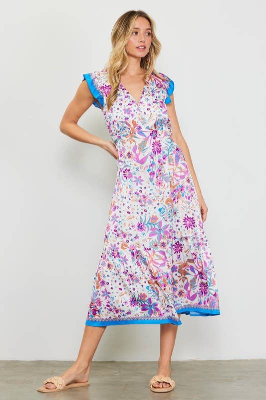 A Touch of Fleur Midi Dress