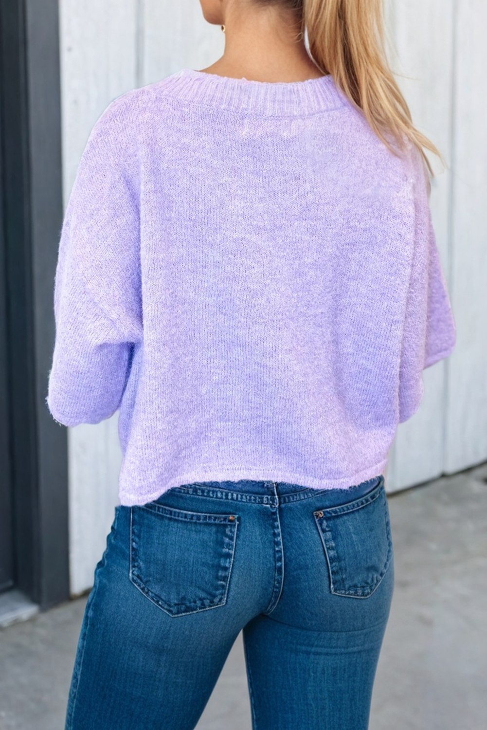 Bree Boxy Knit Button Down Sweater