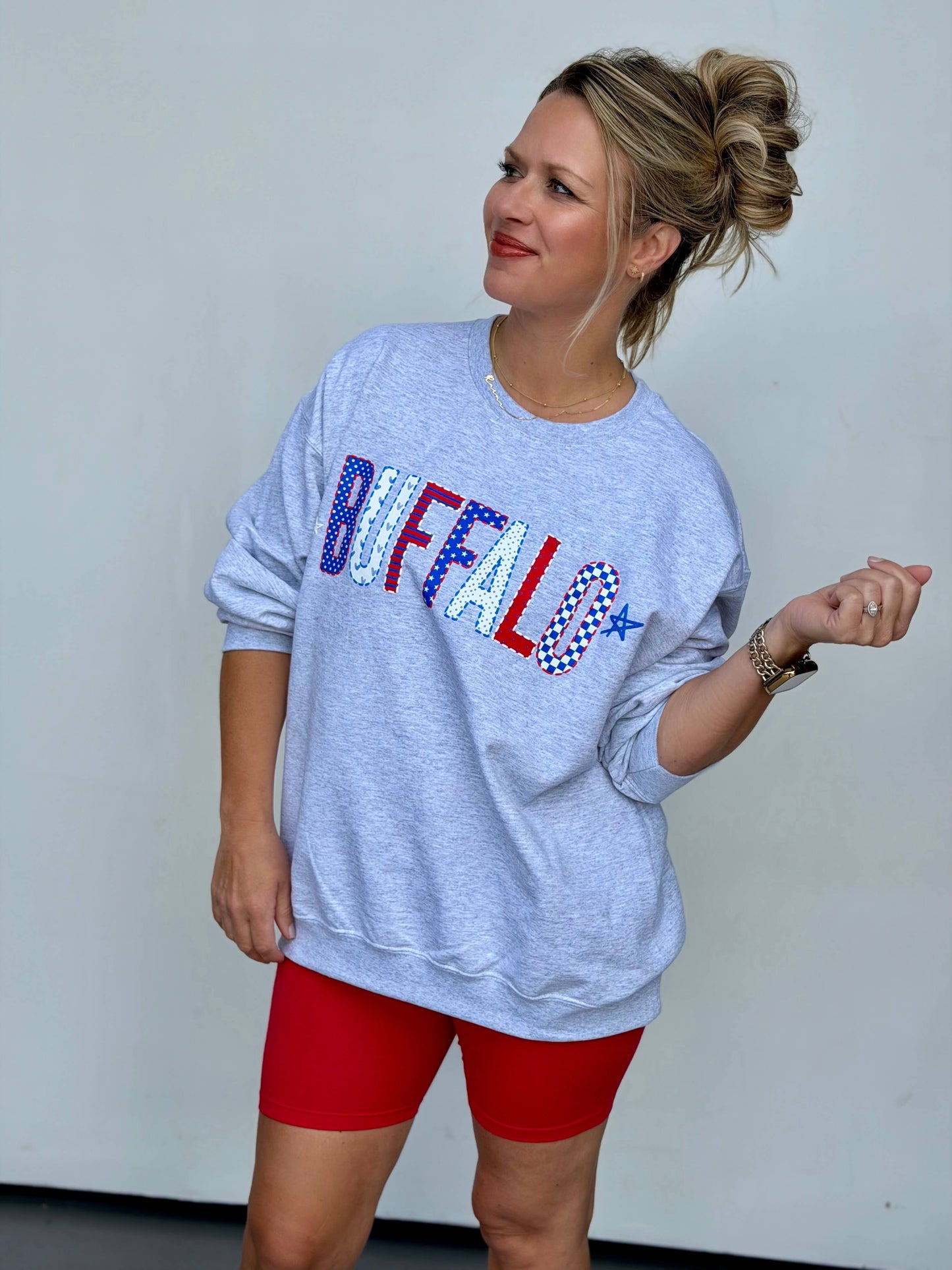 Buffalo Patchwork Sweatshirt