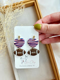 Buffalo Bills football earrings