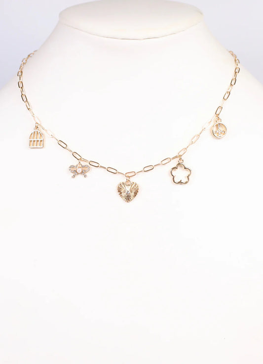 Sulkin Charm Necklace GOLD