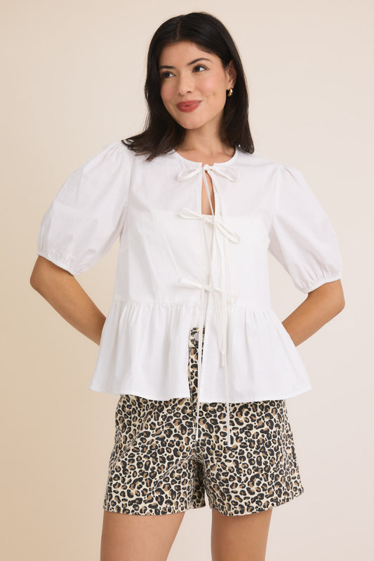 Breezy Front Ties Blouse