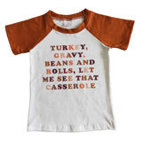 Turkey, Gravy, Beans and Rolls Tee