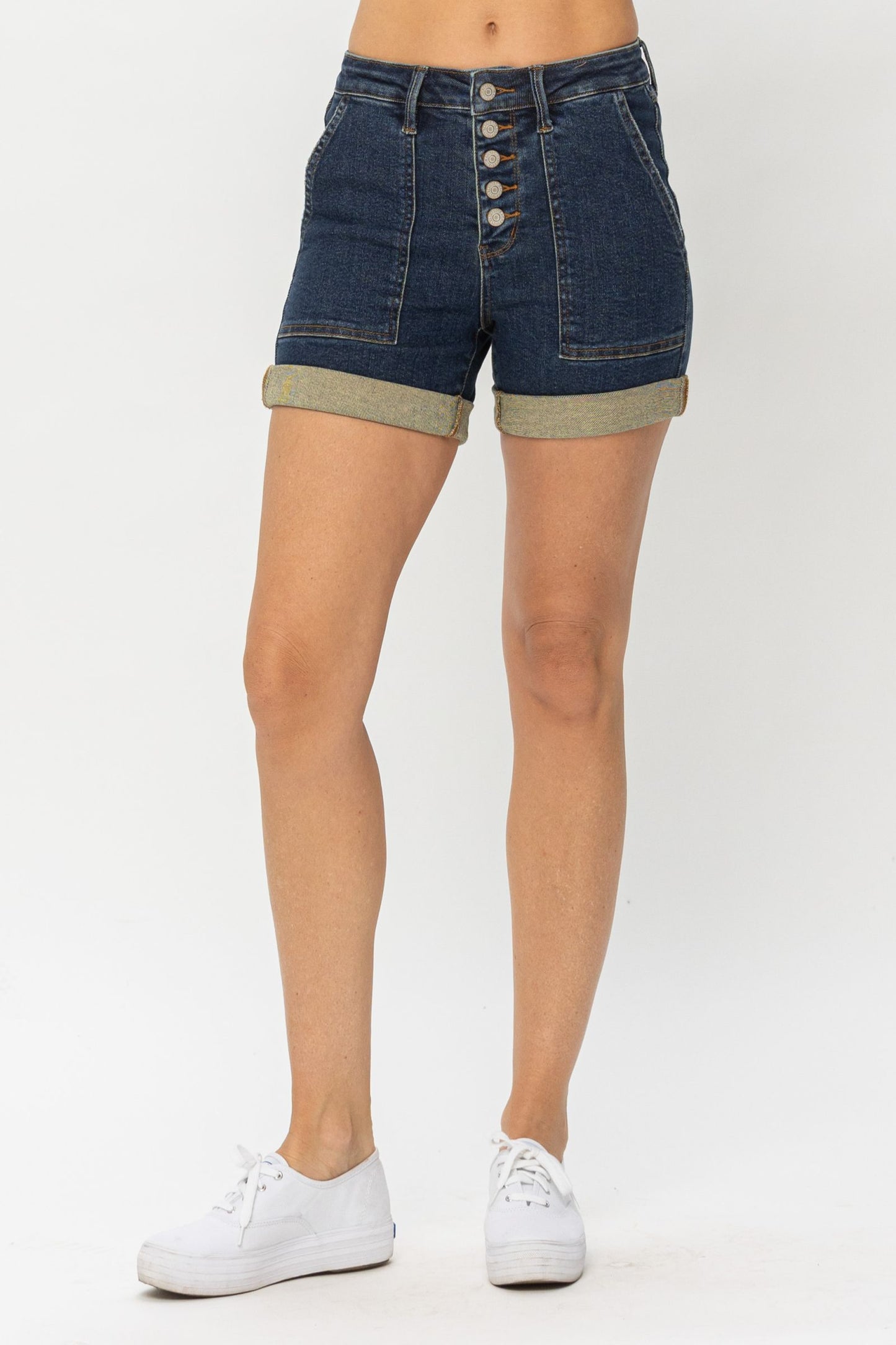 Button-fly shorts