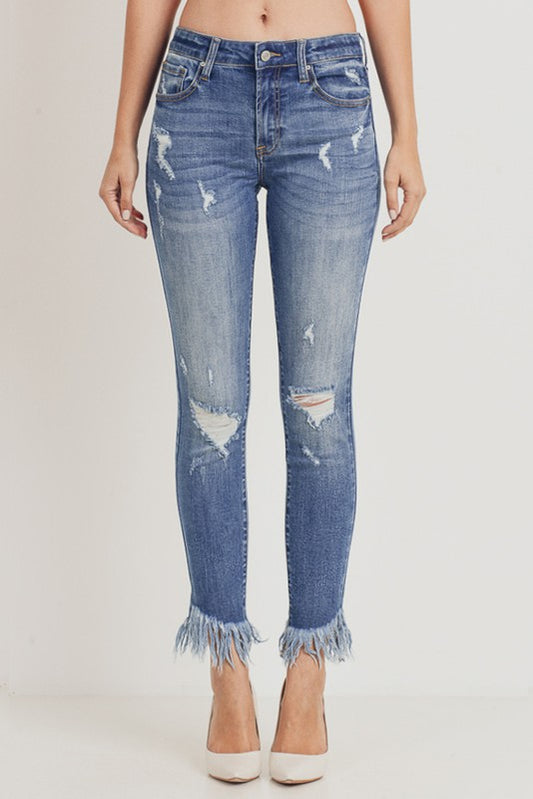 Maria MID-RISE CROP JEANS