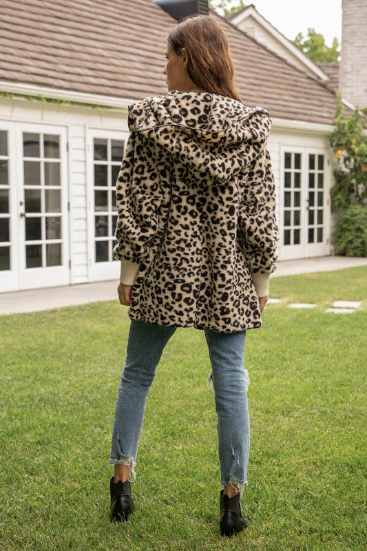 Leopard Sherpa Jacket 2