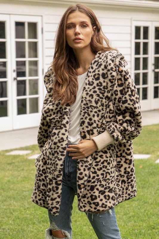 Leopard Sherpa Jacket 2