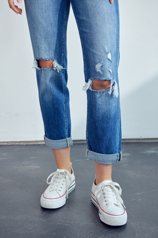 Jasmine High Rise Straight Jean