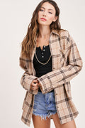 Encore Plaid Shirt in Tan