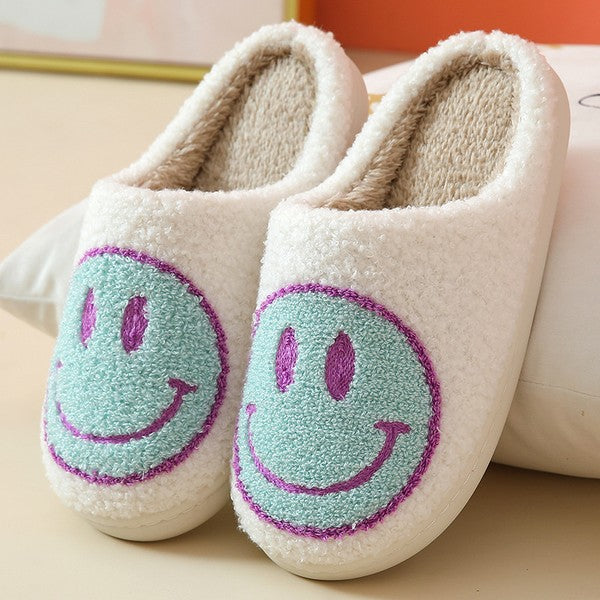 Smiley Face Slippers all