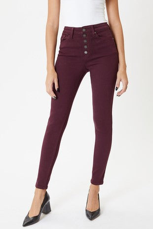 Brandy Burgundy High Rise Jeans