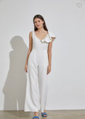 Rita Ruffle Shoulder Jumpsuit