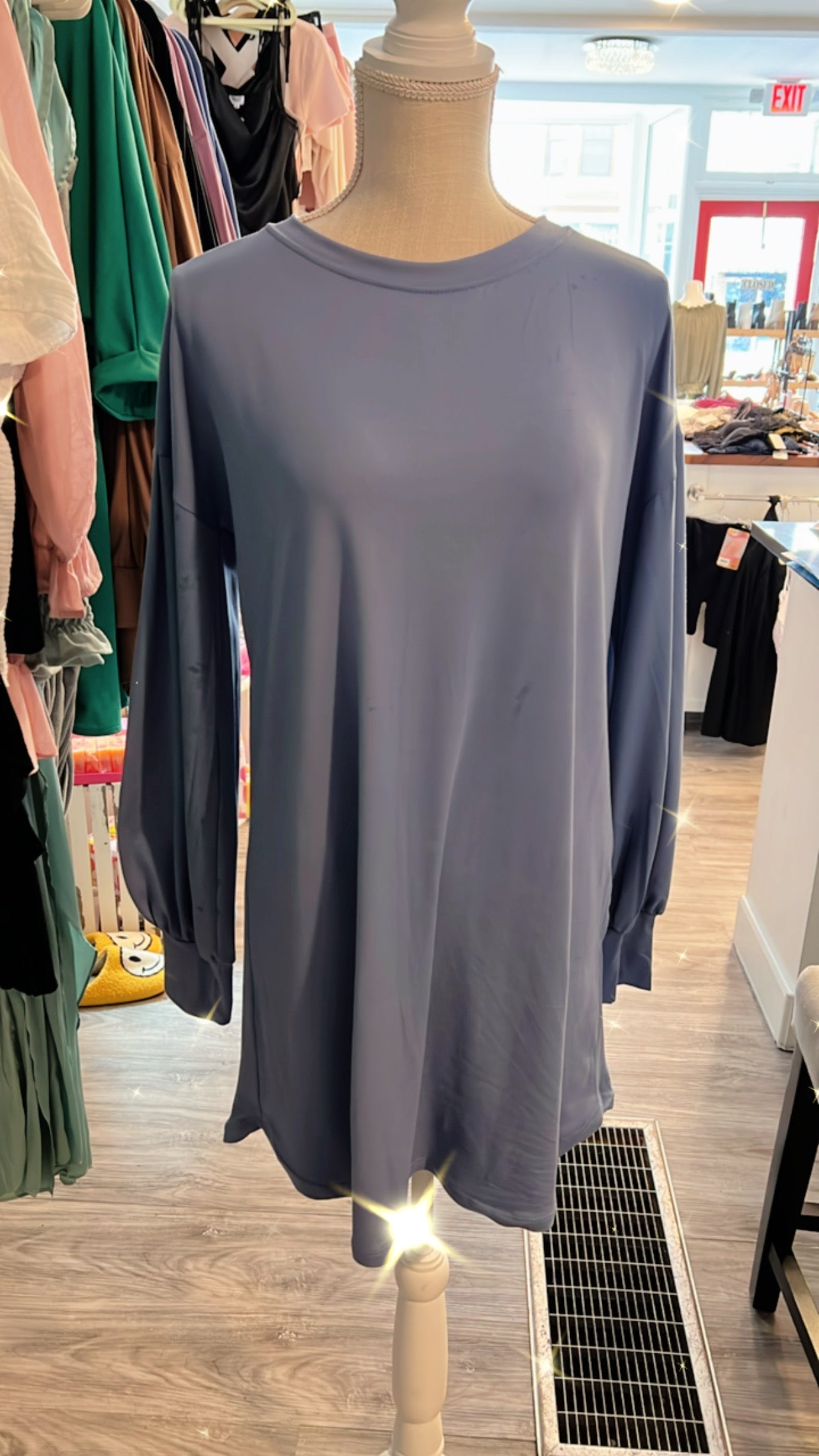 Ariela Balloon Sleeve Tee Shirt Dress