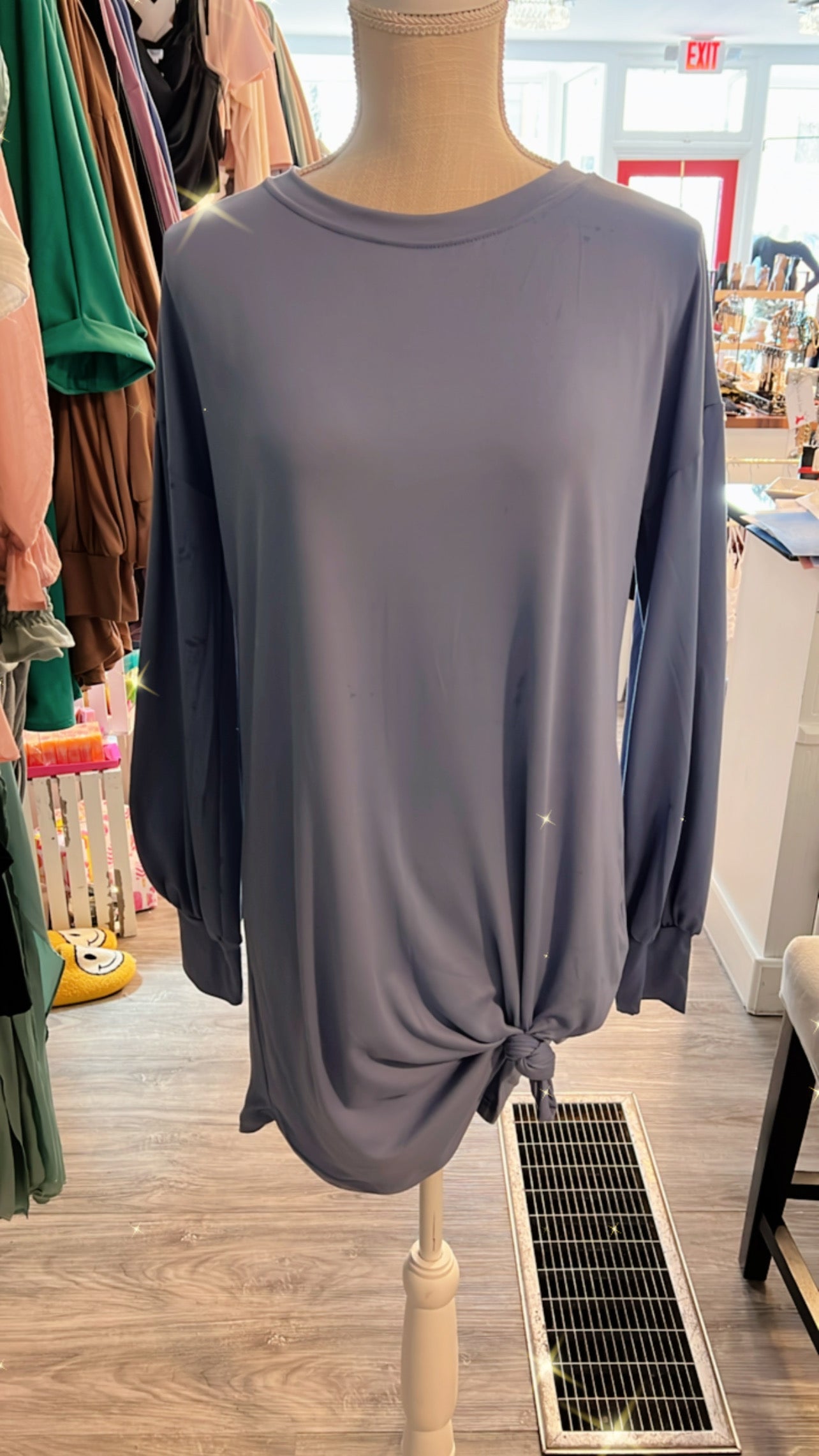 Ariela Balloon Sleeve Tee Shirt Dress